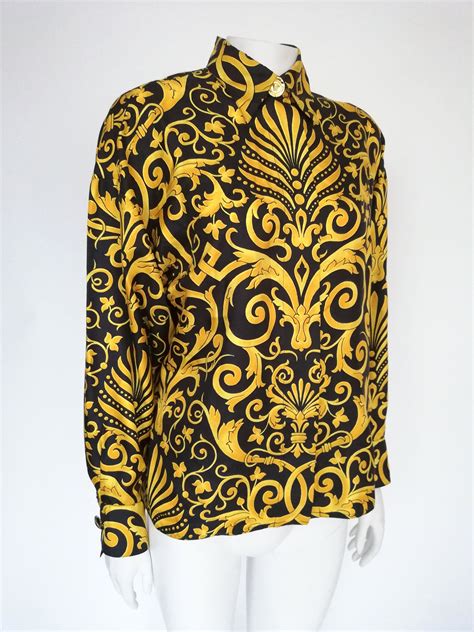 fake vintage versace silk shirts|versace silk shirts for cheap.